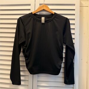 Everyday Black Long Sleeve Crew Top